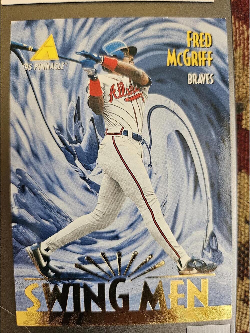1995 Pinnacle Fred McGriff "SWING MEN" Baseball Card #276 - Braves - HOF